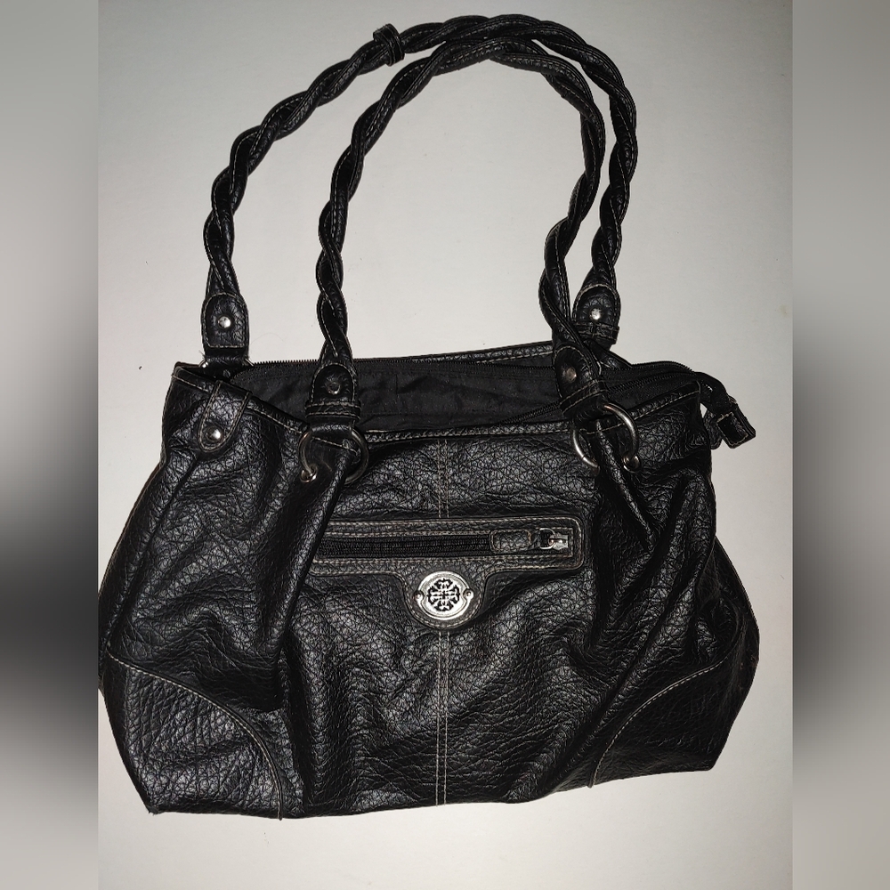 Treviso Black Leather Handbag Preowned